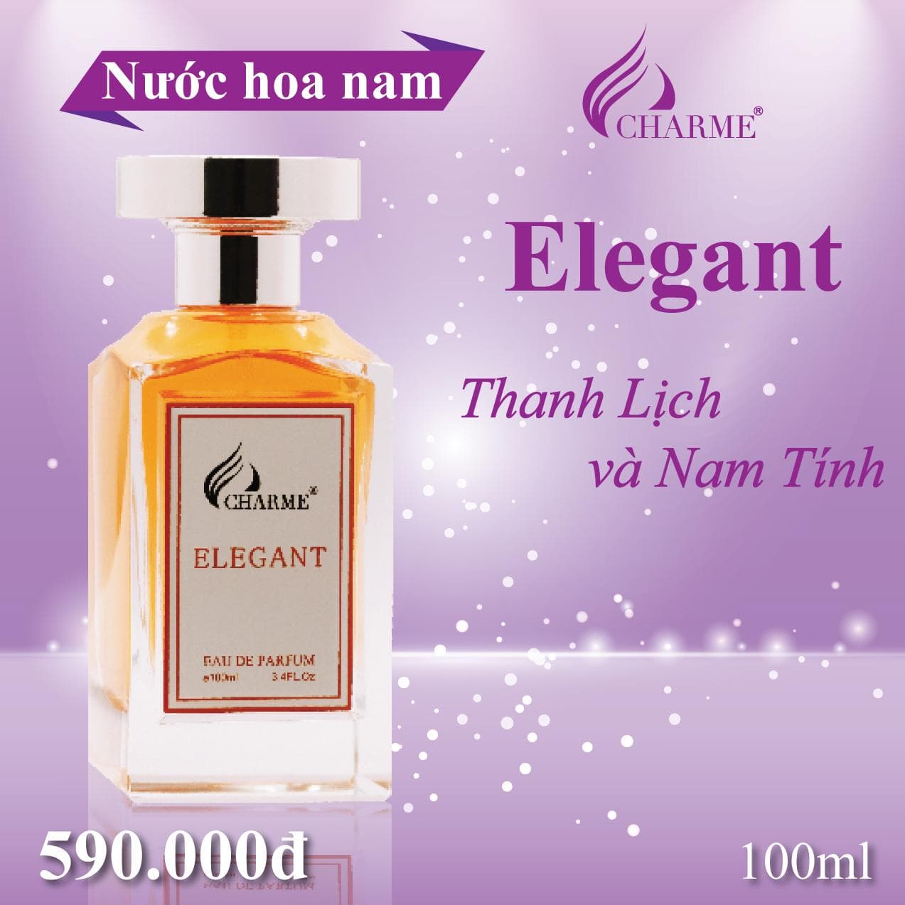 [Charme] Nước hoa nam Charme Elegant 100ml