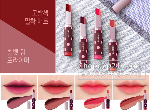 [Laneige] Son lì 2 tone Laneige X YCH Two Tone Matte Lip Bar #04 Fitting Rose
