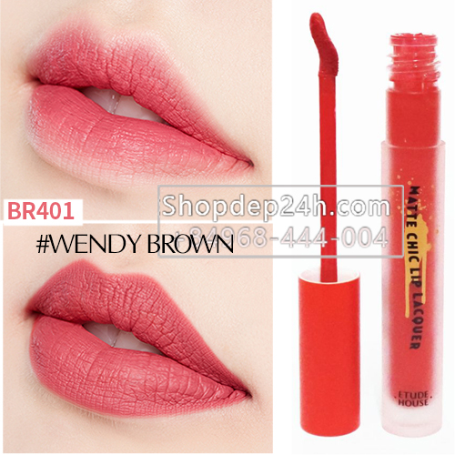 [Etude House] Son kem lì Etude House Matte Chic Lip Lacquer