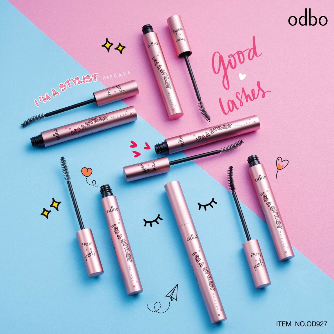 [Odbo] Mascara Stylish làm dài và cong mi kháng nước Thái Lan Odbo OD927
